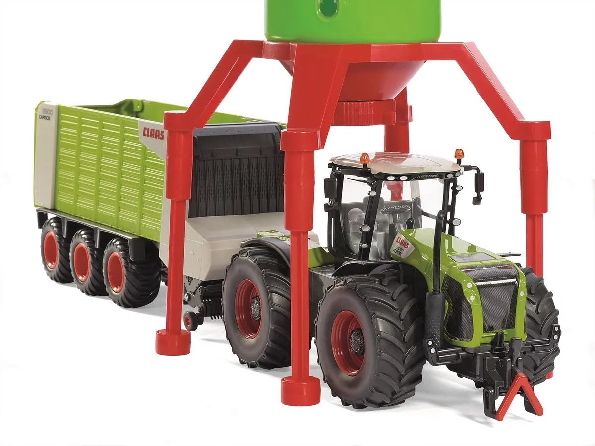 SIKU 5602 Silopool Staande Silo 1:32 - Groen/Rood - afbeelding 6 van 6