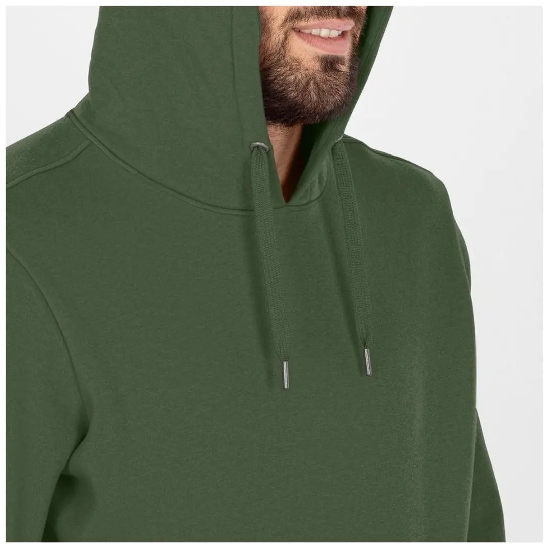 JAKO Organic Hoodie Heren - Maat L - Donkergroen