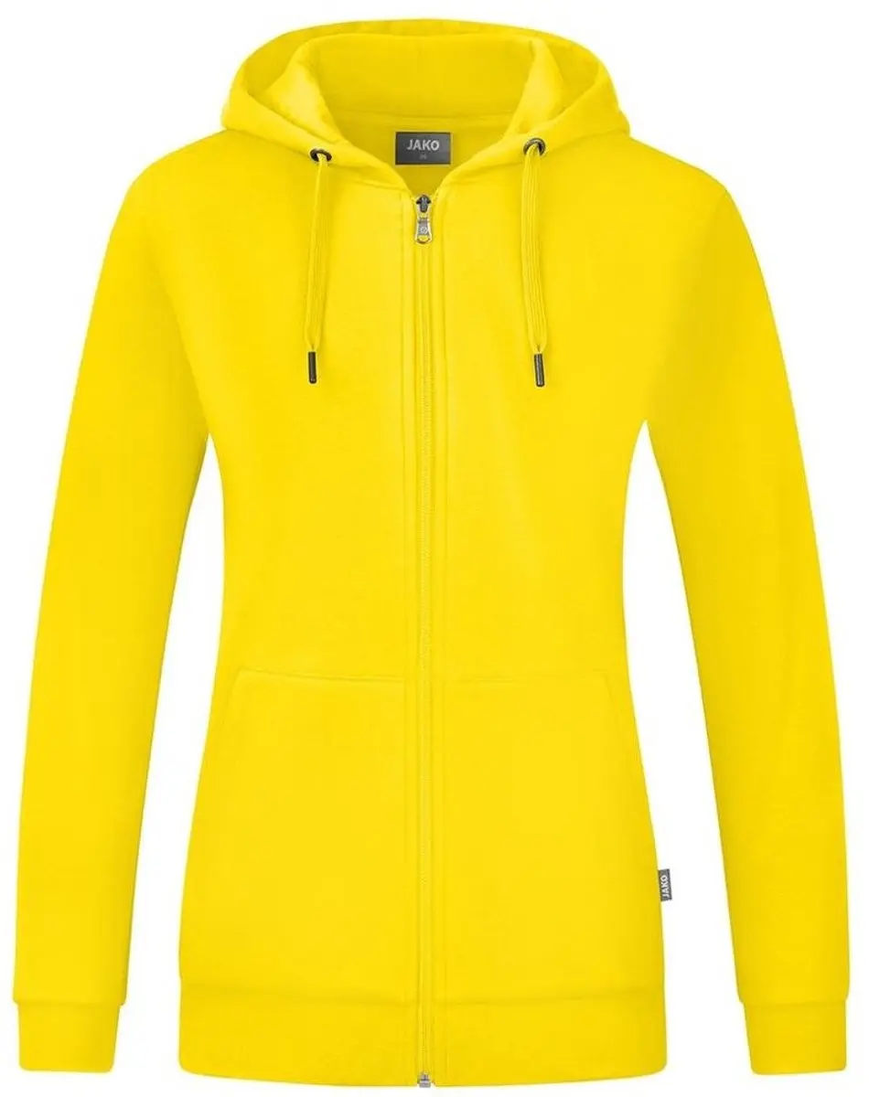 JAKO Organic Jas Met Kap Dames - Geel - Maat 38