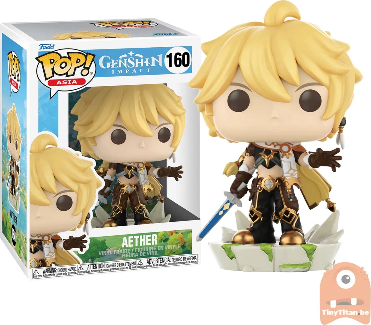 Funko POP! Games Aether Genshin Impact - 9cm - Multicolours