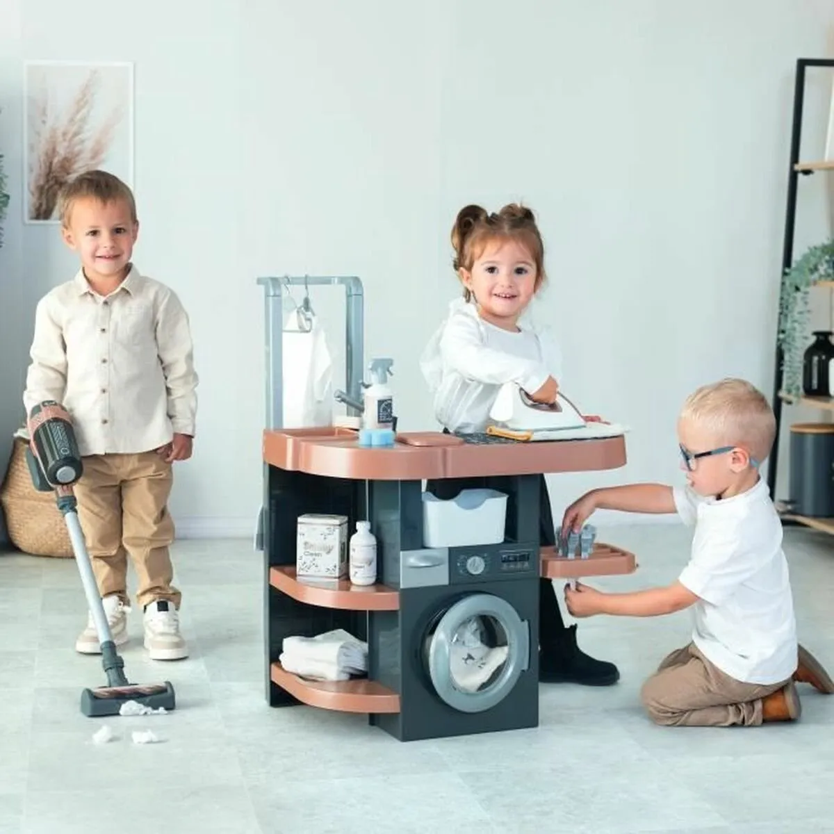 Smoby Reinig & Opberg Kit 6-delig - Multi kleuren