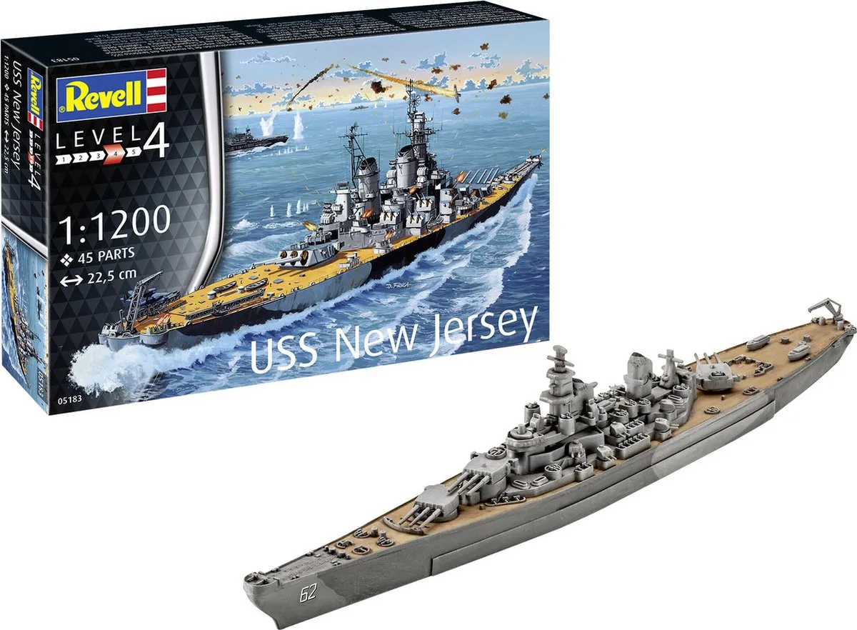 Revell Battleship USS New Jersey 05183 Modelbouwpakket 1:1200
