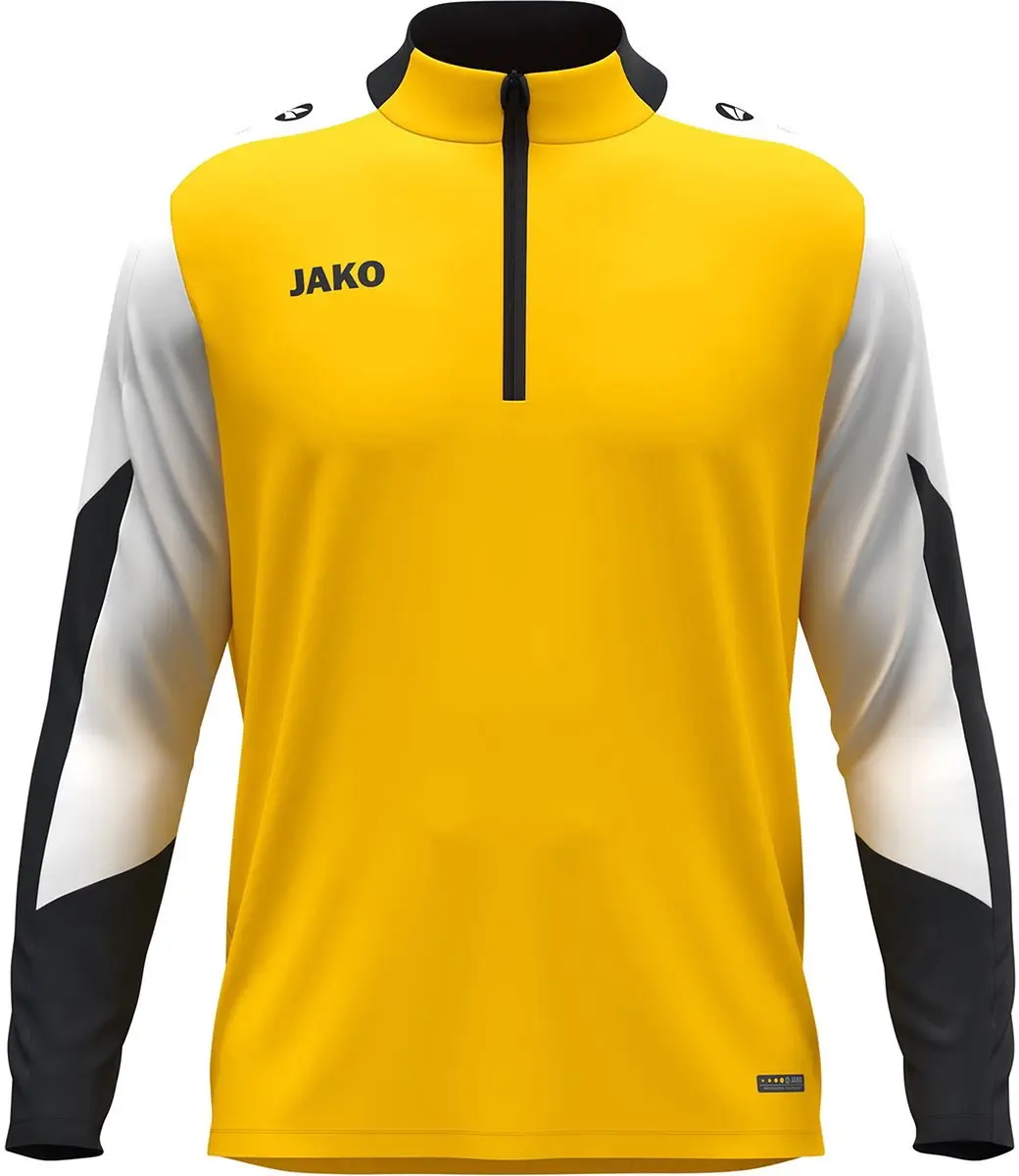 Jako Dynamic Ziptop Kinderen 152 - Geel/Wit/Zwart