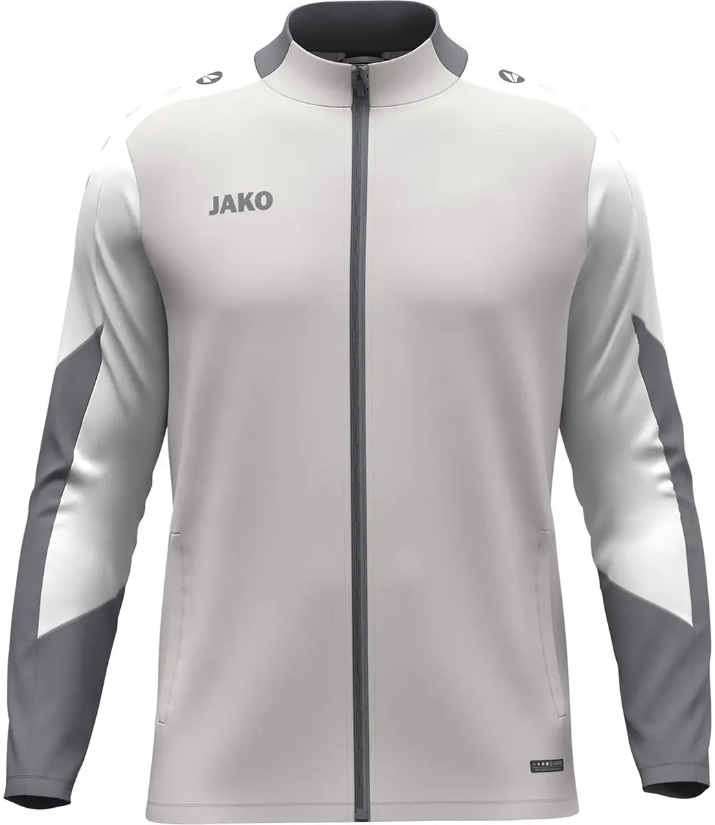 JAKO Dynamic Polyestervest Heren L - Lichtgrijs/Wit