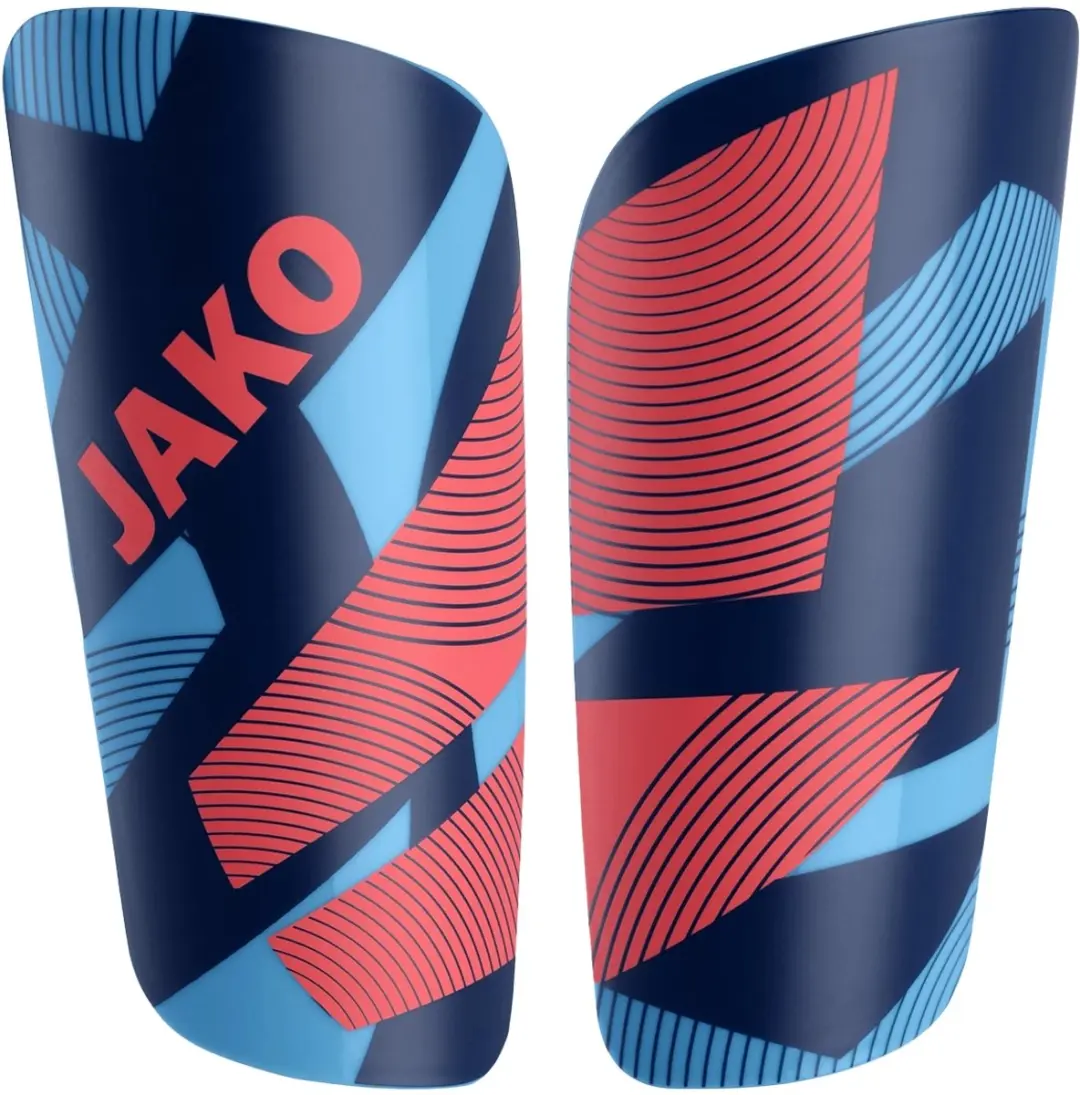 Jako River Light Scheenbeschermers - L - Hemelsblauw/Navy/Koraal