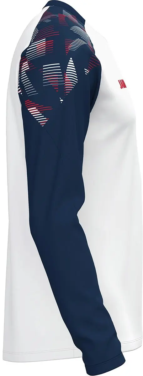 Jako Sonic Longsleeve Kinderen 152 - Wit/Marine/Rood