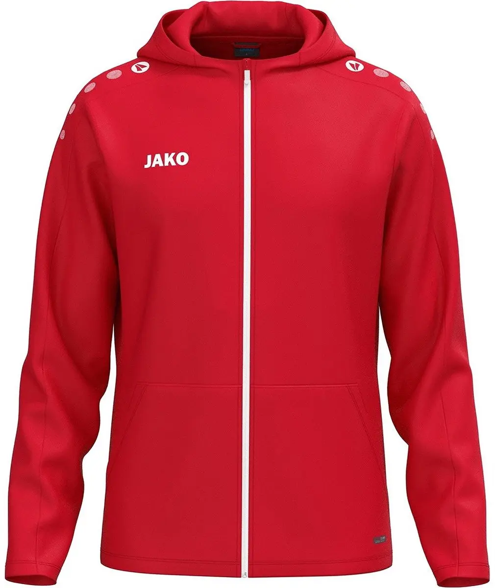 Jako One Jas met Kap Kinderen - Rood - Maat 140