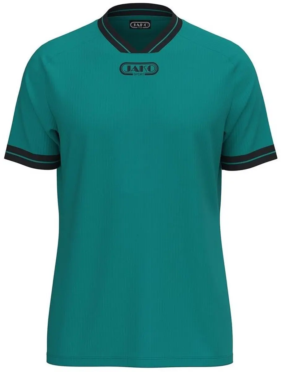 JAKO Retro Shirt Korte Mouw Heren - M - Turkoois