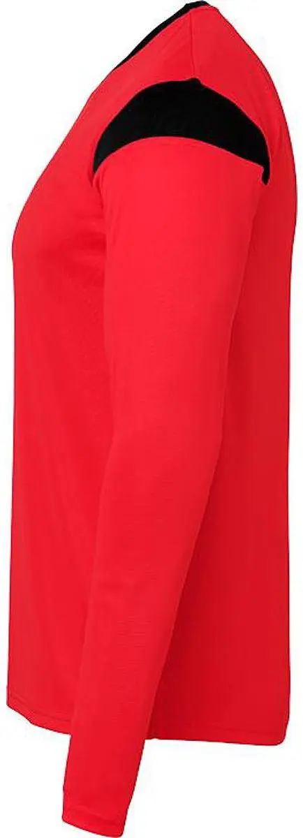 Uhlsport Squad 27 Voetbalshirt Lange Mouw - Rood/Zwart M