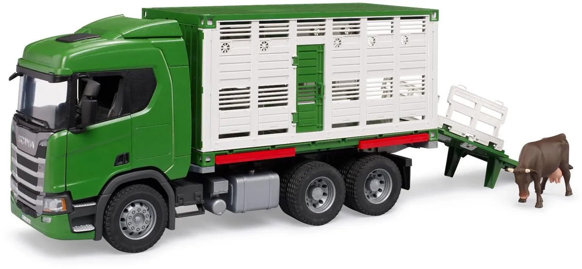 Bruder Scania Super 560R Veetransportwagen Koe
