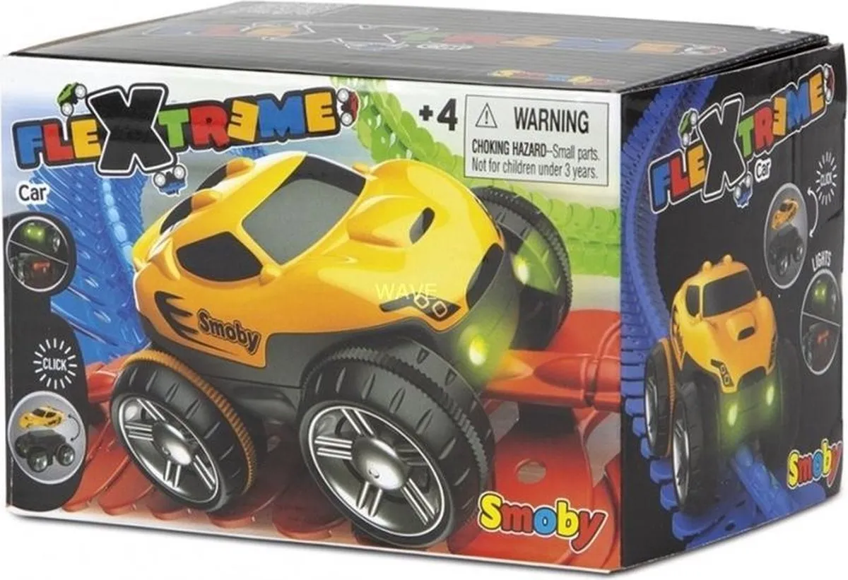 Smoby FleXtreme Auto Raceauto 7600180907WEB - Geel