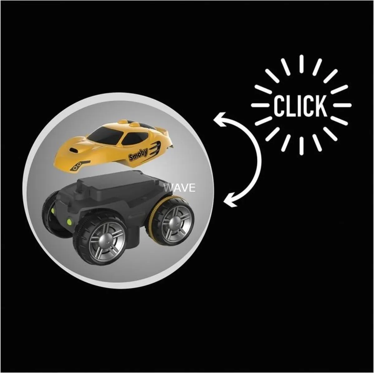 Smoby FleXtreme Auto Raceauto 7600180907WEB - Geel