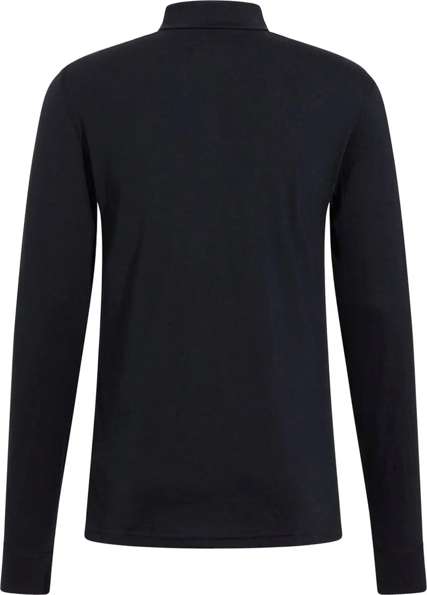 ODLO Natural Merino 200 Half Zip Thermoshirt - S - Zwart