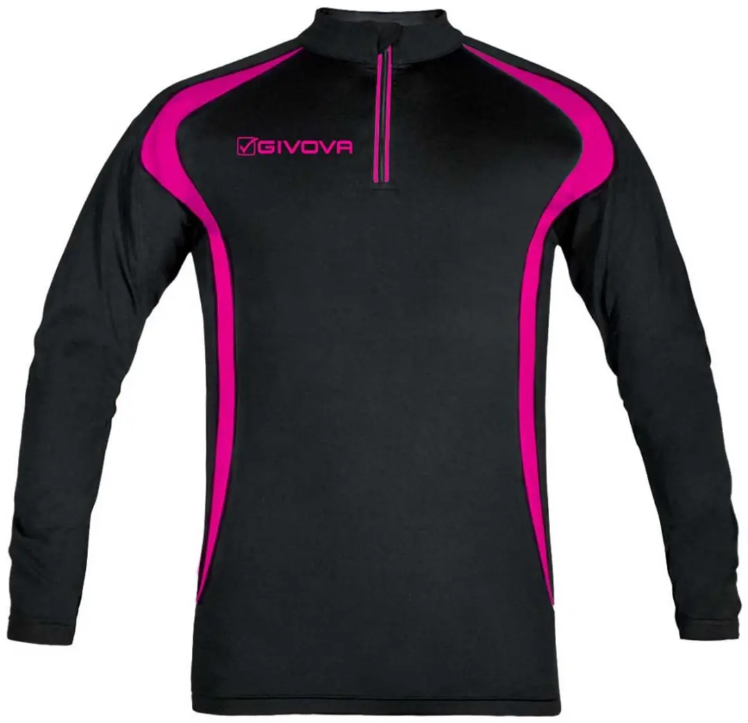 Givova Running T-shirt Lange Mouwen 2XL - Zwart