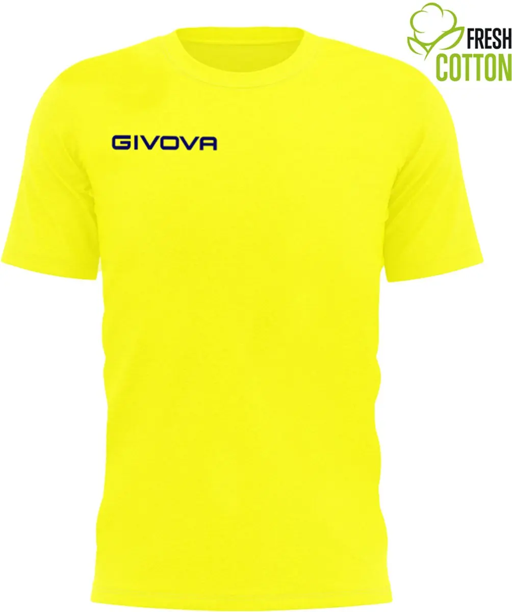 Katoenen T-shirt Givova Fresh Amarillo Geel