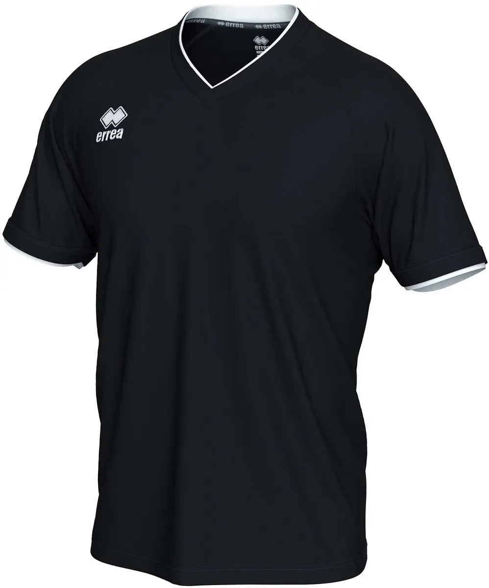 Errea Leonard T-Shirt Korte Mouw - Zwart S