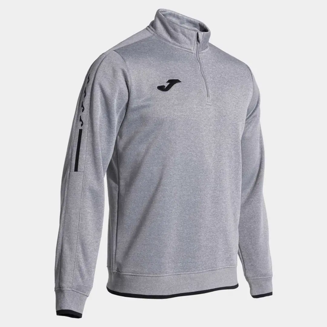 Joma Olimpiada Sweatshirt M - Grijs Melange/Zwart - afbeelding 4 van 6
