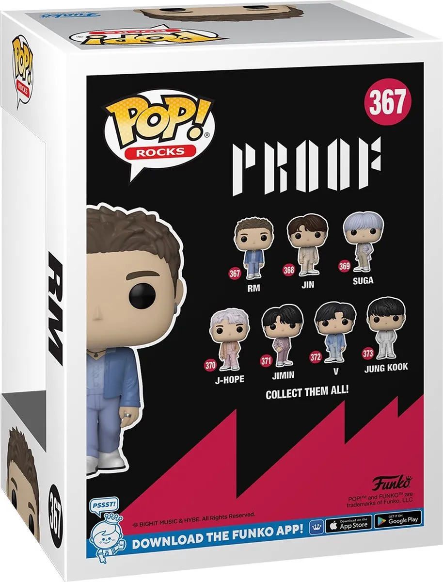 Funko Pop Rocks BTS RM #367 Verzamelbaar Figuur 9,5cm - Multi