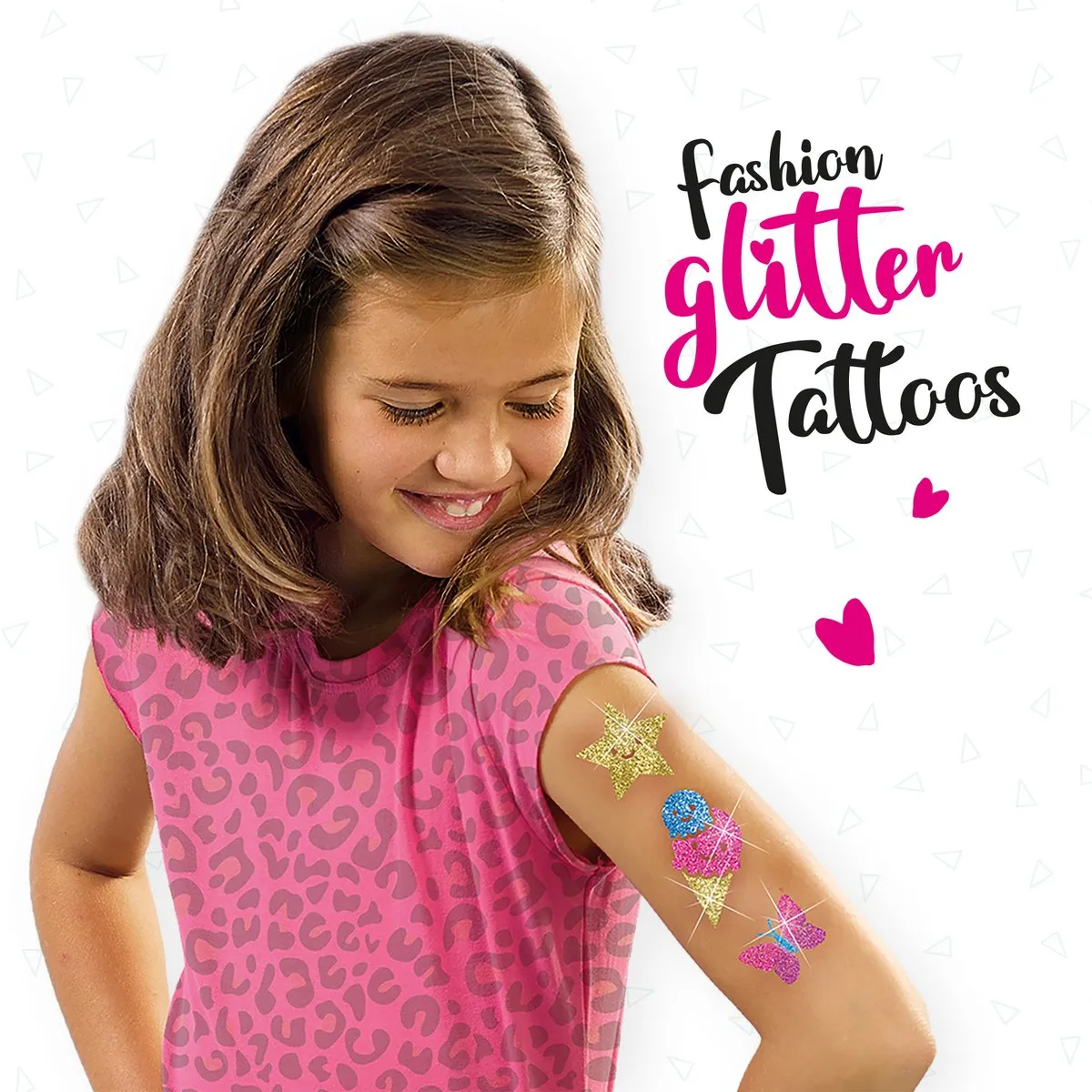 SES Creative Fashion Glitter Tattoos Hobby Pink - 25 Stuks