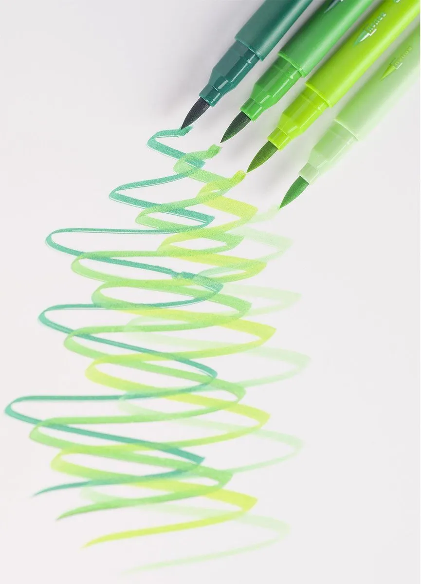 Bruynzeel Creatives Fineliner/Brushpen Set - 24 Kleuren