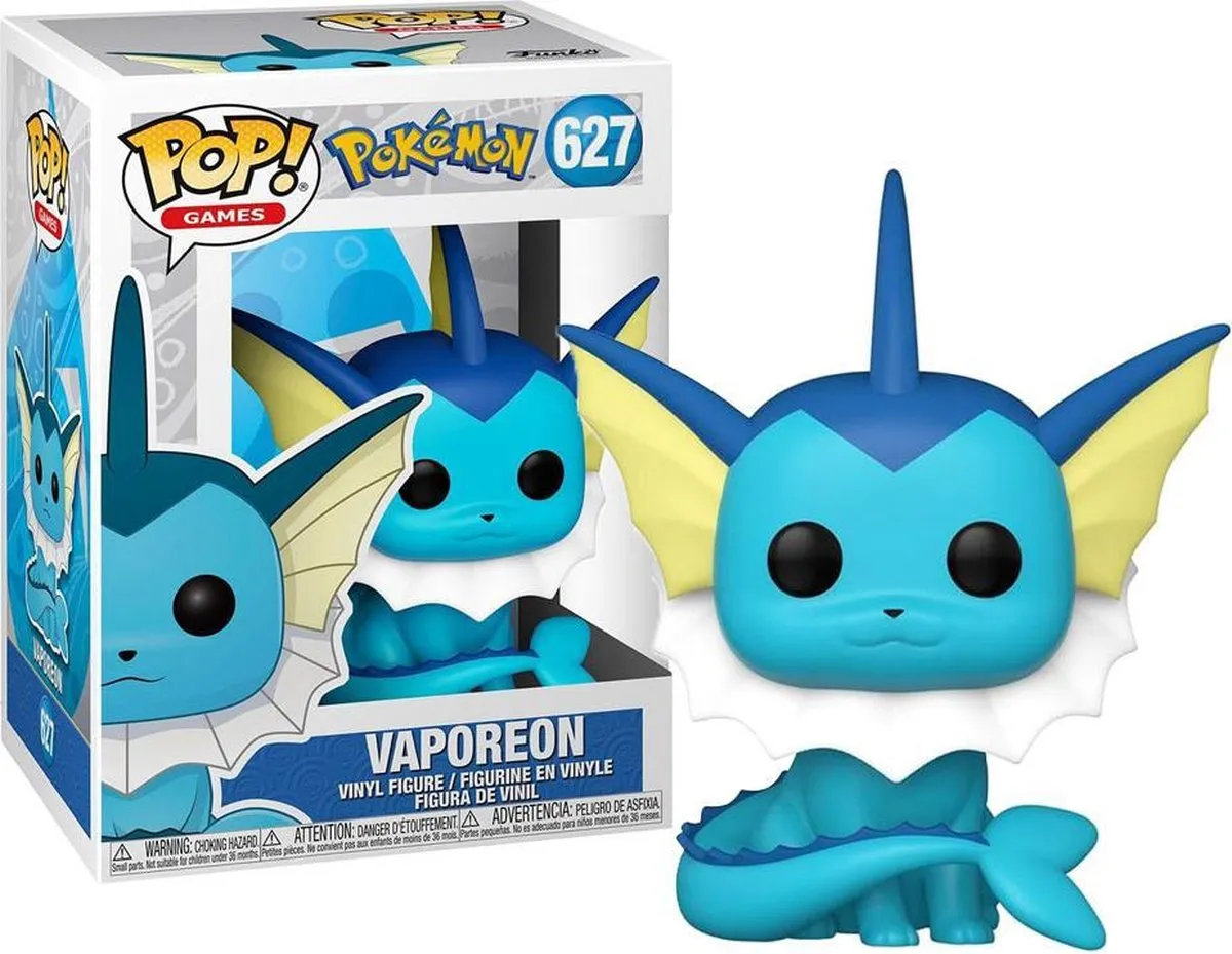 Funko Pop Pokémon Vaporeon #627 - Water-type - Multi - afbeelding 3 van 6
