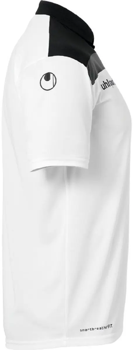 Uhlsport Offense 23 Polo Shirt - 3XL - Wit/Zwart/Antraciet