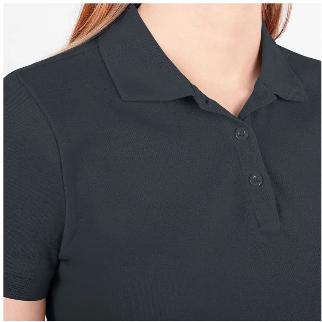 JAKO Organic Polo Dames 48 - Antraciet