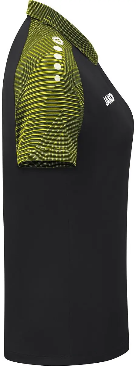 JAKO Performance Polo Dames - Zachtgeel/Zwart 38