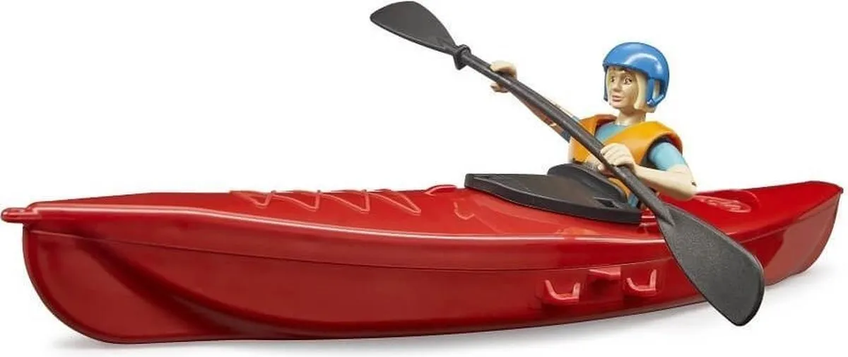 Bruder bworld Kajak met Figuur BF63155 - Meerkleurig