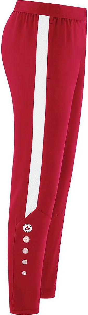 JAKO Power Vrijetijdsbroek Dames 36 - Wit/Rood