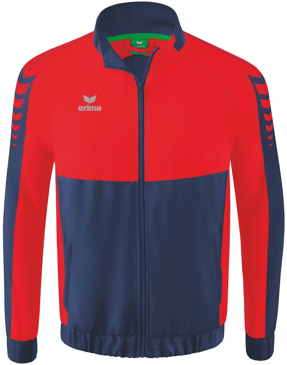 Erima Six Wings Heren Presentatiejack - Rood/New Navy M