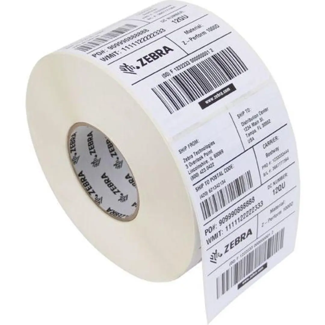 Zebra Z-Perform 1000D Printeretiketten 12 Stuks - Wit - afbeelding 3 van 4