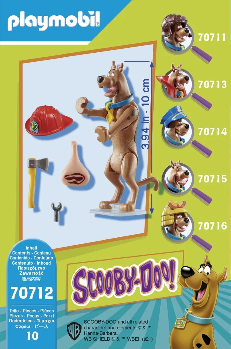 Playmobil Scooby-Doo! Brandweerman Verzamelfiguur 70712 - Multicolor - afbeelding 5 van 6