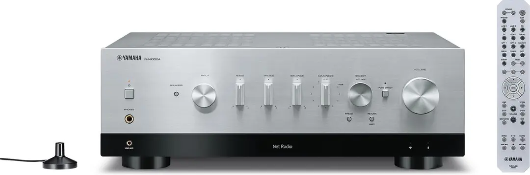 Yamaha R-N1000A Stereo Versterker - Zilver - afbeelding 4 van 4