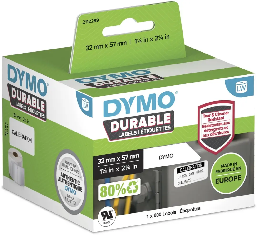 DYMO LabelWriter 2112289 Witte Poly Etiketten - 800 Stuks