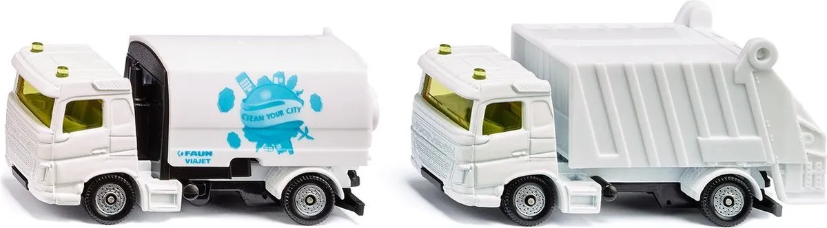 SIKU 1687 Veegwagen & Vuilniswagen - Blauw