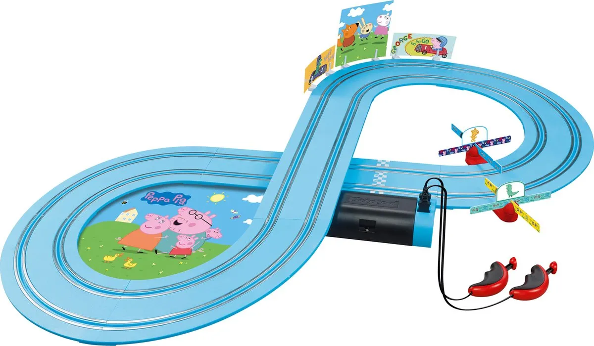 Carrera FIRST Racebaan Peppa Pig vs. George CAR20063043 - 2,4m - Multi