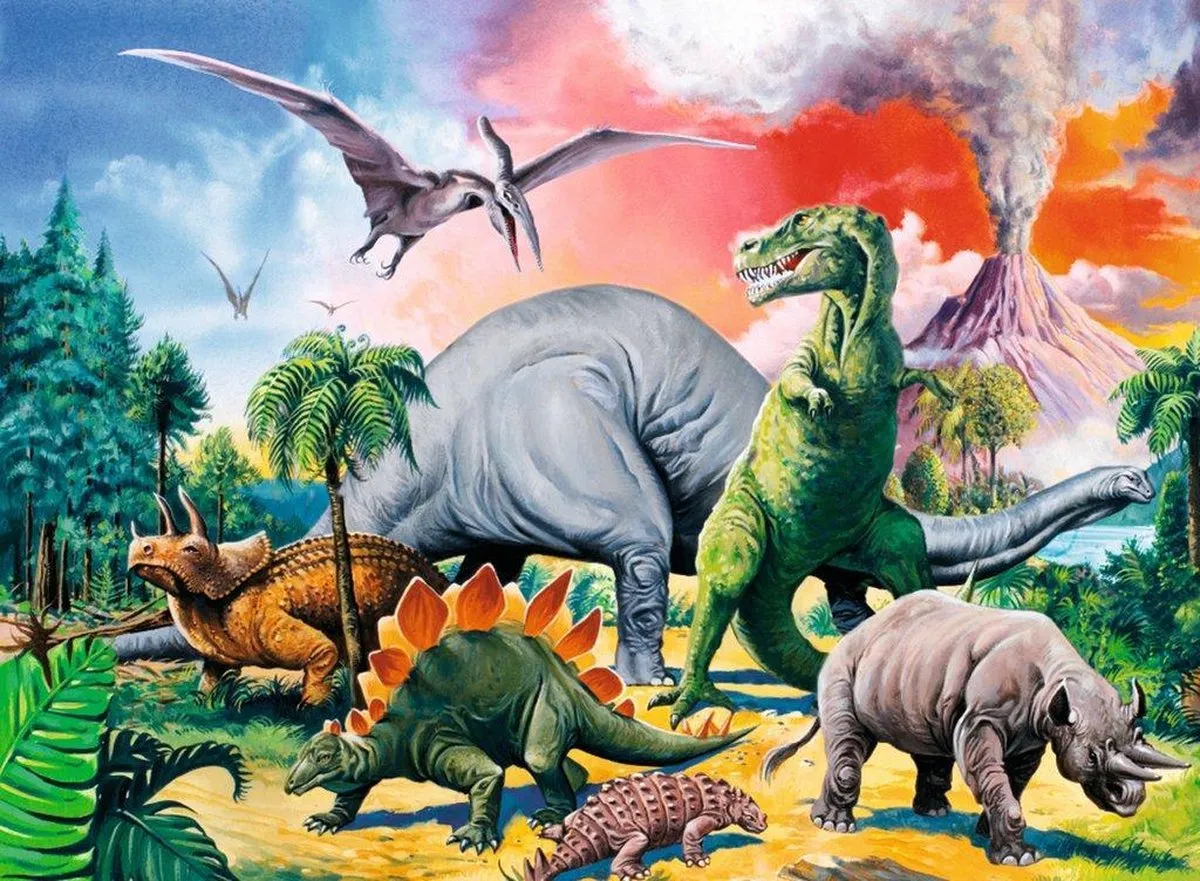 Ravensburger Tussen de Dinosauriërs Legpuzzel 100 Stuks - 109579 - afbeelding 6 van 6