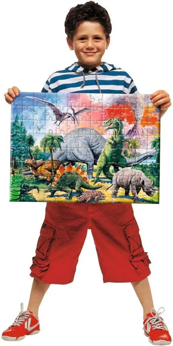 Ravensburger Tussen de Dinosauriërs Legpuzzel 100 Stuks - 109579