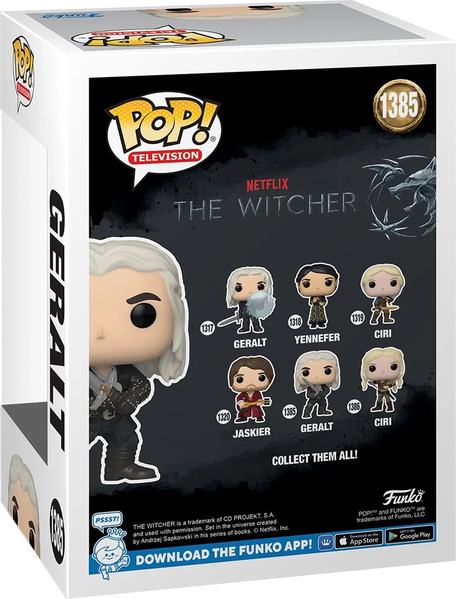 Funko POP! The Witcher Geralt Verzamelfiguur 9cm - Multicolours