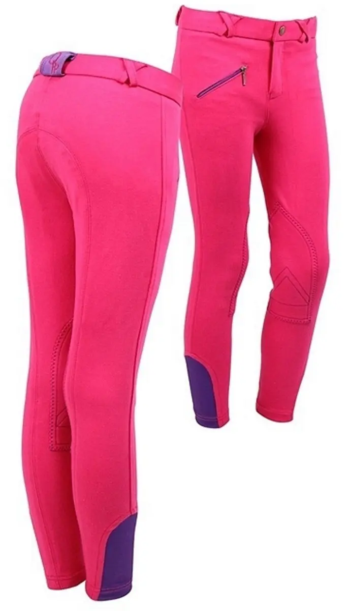 QHP Rijbroek Junior Fuchsia - Maat 176