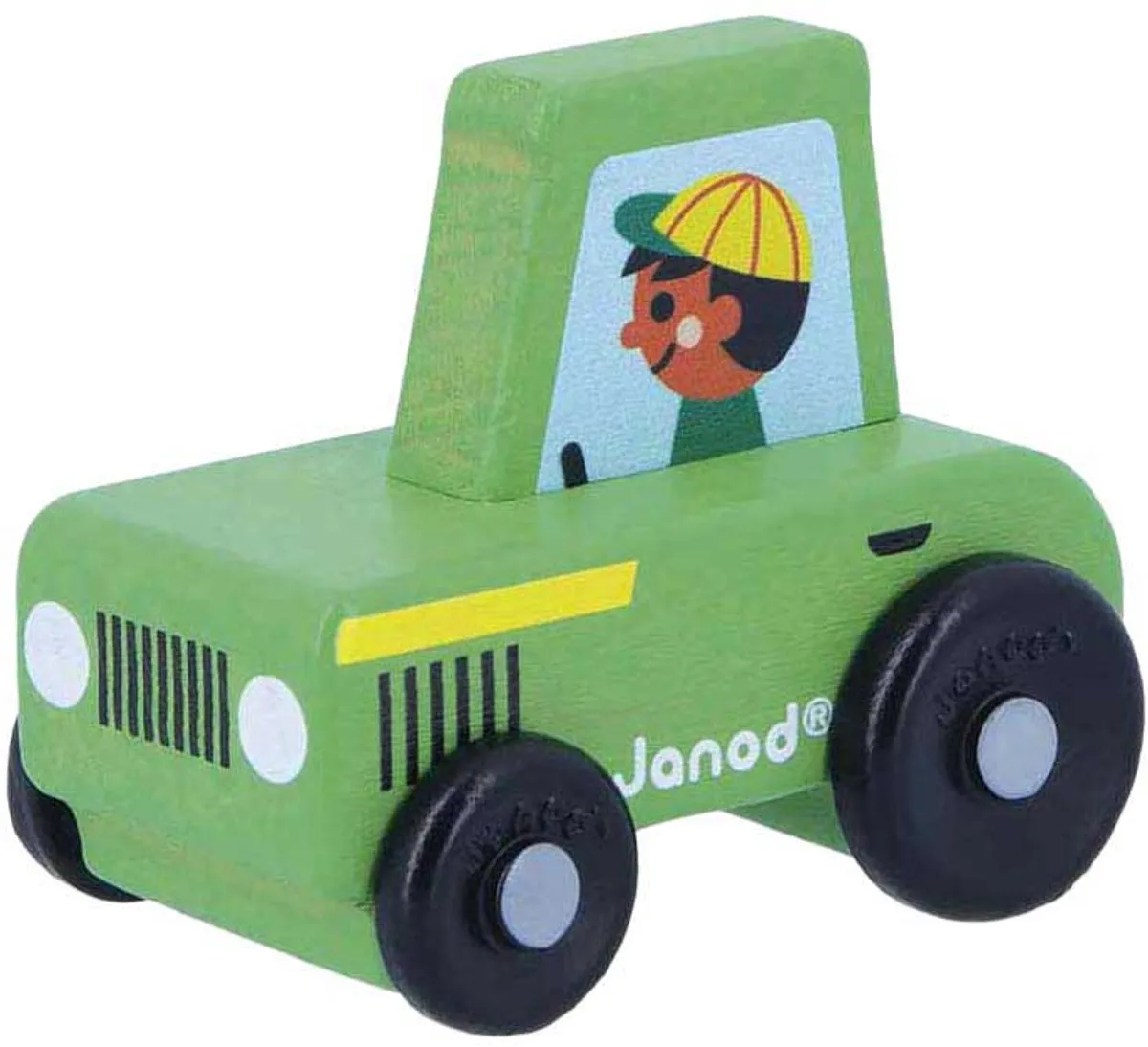 Janod Cross Roads Houten Tractor 11.5931 - Groene