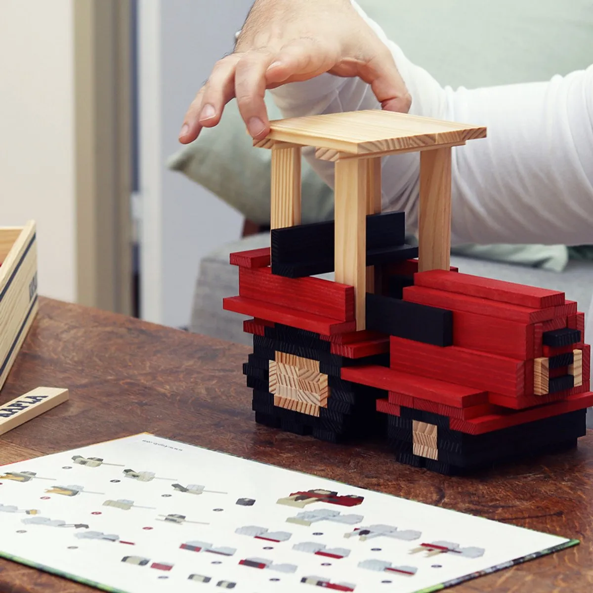 KAPLA Kleur Constructiespeelgoed 155 Plankjes - Meerkleurig