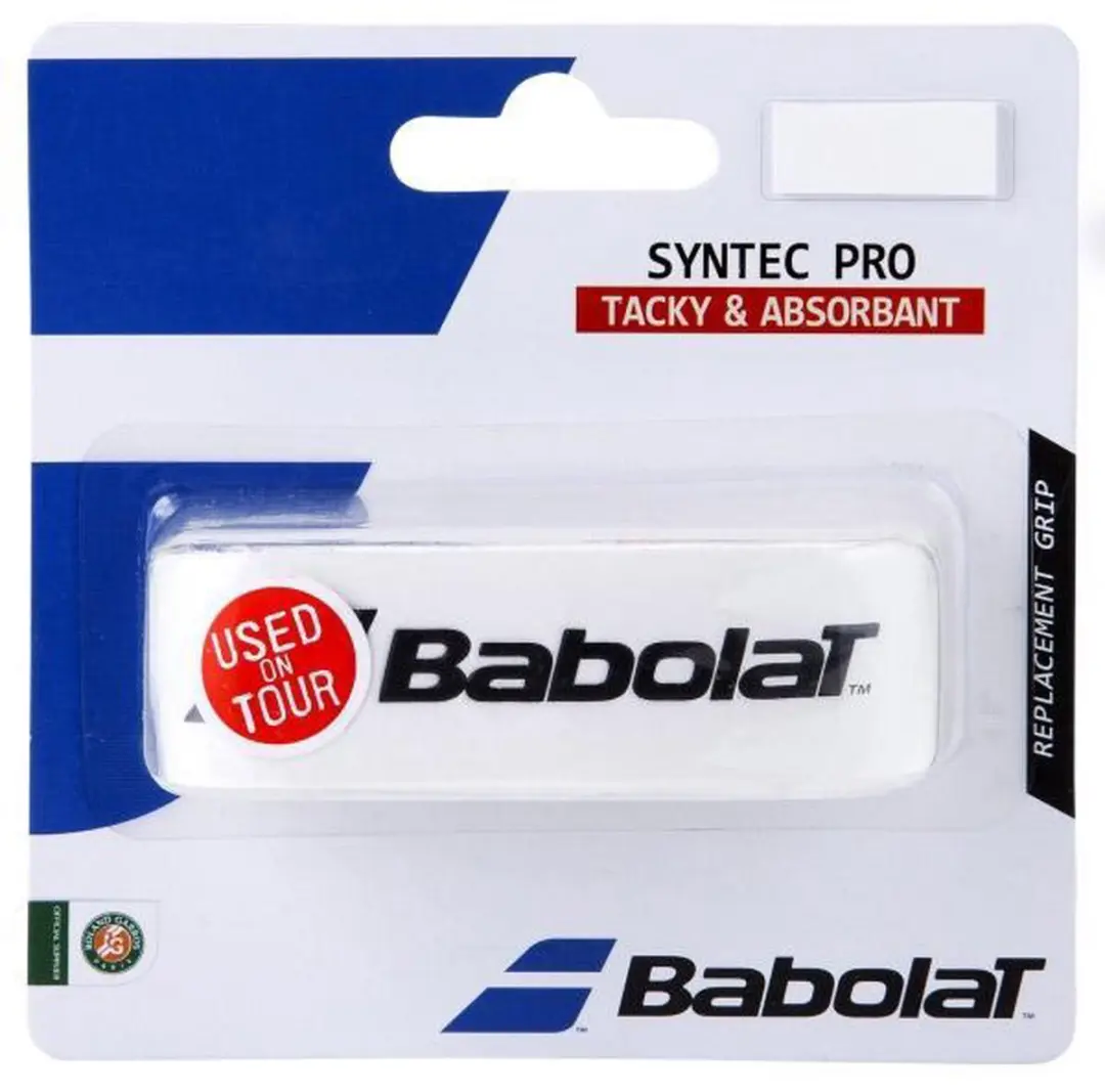 Babolat Syntec Pro Feel Tennisgrip - Wit/Zwart - 10 Stuks