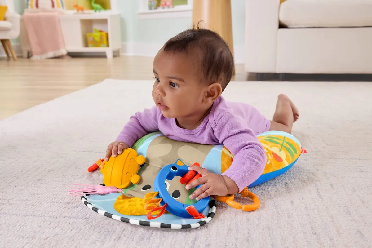Fisher Price Zintuiglijke Avonturen Buikligtrainer - 2 Speelelementen - Meerkleurig