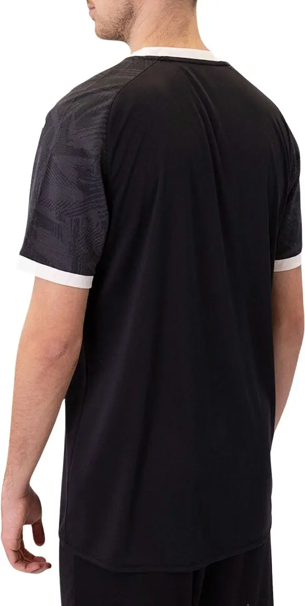 Jako Iconic SS Shirt Senior M - Zwart/Dark Grijs/Wit