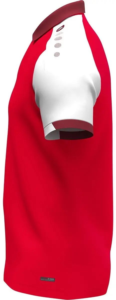 Jako Dynamic Polo Heren - Rood/Wit/Donkerrood M