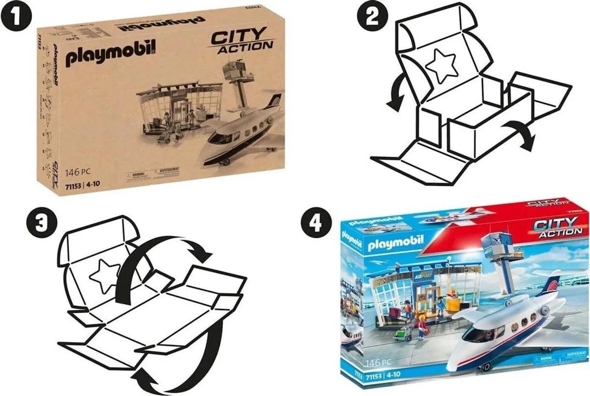 Playmobil Luchthaven met Vliegtuig P-71153