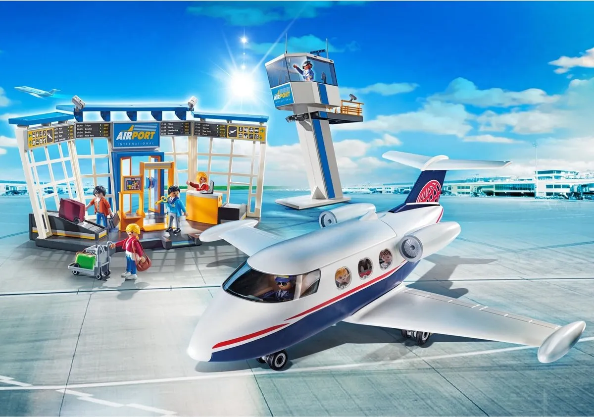 Playmobil Luchthaven met Vliegtuig P-71153