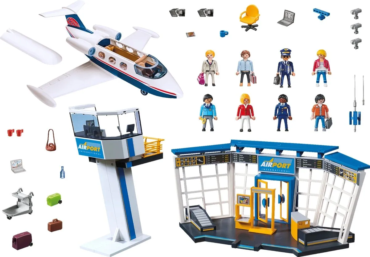 Playmobil Luchthaven met Vliegtuig P-71153